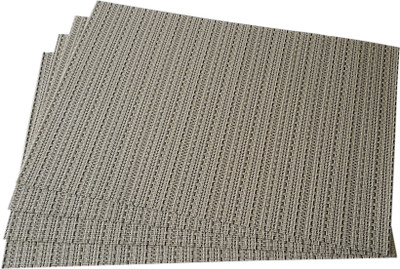 

Decorika Rectangular Pack of 4 Table Placemat(Beige, Polyester, PVC)