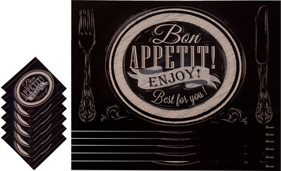

The Trendy Rectangular Pack of 12 Table Placemat(Multicolor, PVC)