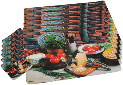 

Winner Rectangular Pack of 1 Table Placemat(Multicolor, Plastic)