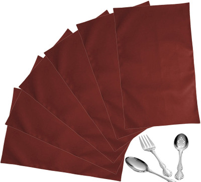 33% OFF on ZIKRAK EXIM Rectangular Pack of 6 Table Placemat(Brown, Leather)