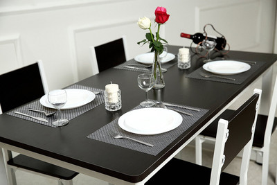 

Jay Jay Rectangular Pack of 4 Table Placemat(Grey, PVC)