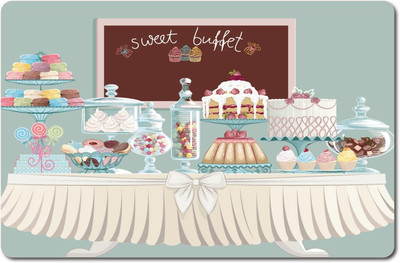

Nourish Rectangular Pack of 6 Table Placemat(Multicolor, PVC)