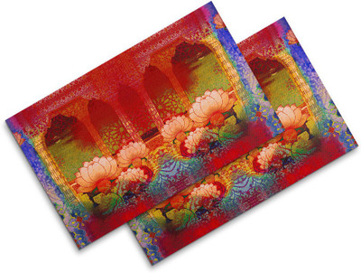 SEJ BY NISHA GUPTA Rectangular Pack of 2 Table Placemat(Multicolor, Cotton)