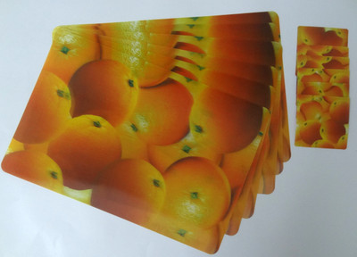 

Decorika Orange Polyester Table Linen Set(Pack of 12)