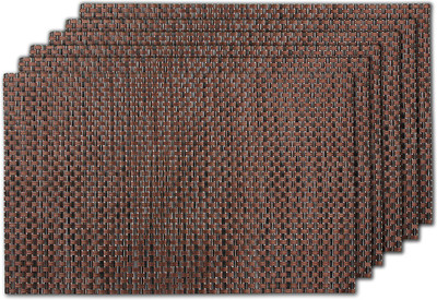 

Winner Rectangular Pack of 1 Table Placemat(Brown, PVC)