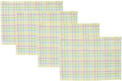 

Elan Rectangular Pack of 4 Table Placemat(Multicolor, Cotton)