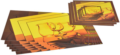 

Itrend India Rectangular Pack of 6 Table Placemat(Multicolor, PVC)