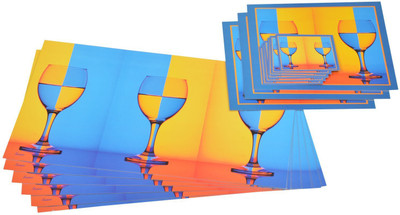 

Itrend India Rectangular Pack of 6 Table Placemat(Multicolor, PVC)