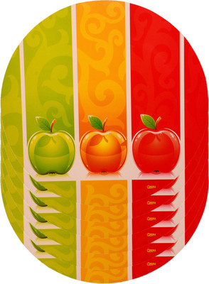 

The Trendy Round Pack of 6 Table Placemat(Multicolor, PVC)