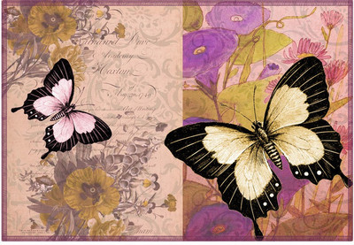 

Leaf Designs Rectangular Pack of 6 Table Placemat(Multicolor, Cotton)