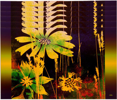 

The Trendy Rectangular Pack of 6 Table Placemat(Multicolor, PVC)
