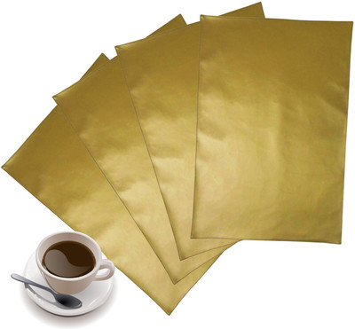20% OFF on ZIKRAK EXIM Rectangular Pack of 4 Table Placemat(Gold, Leather)