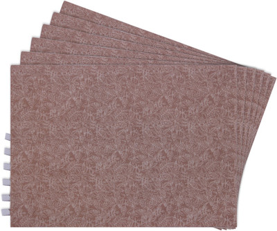 

Zubix Rectangular Pack of 6 Table Placemat(Beige, Cotton)
