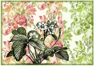 

Leaf Designs Rectangular Pack of 6 Table Placemat(Multicolor, Cotton)