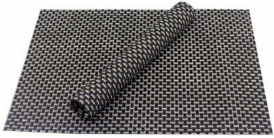 

Jay Jay Rectangular Pack of 2 Table Placemat(Black, Gold, Grey, PVC)