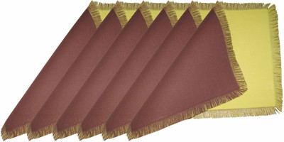 

Lushomes Rectangular Pack of 6 Table Placemat(Green, Cotton)