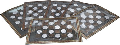 KUBER INDUSTRIES Rectangular Pack of 6 Table Placemat(Brown, Plastic)