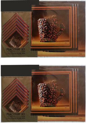 iTrend India Rectangular Pack of 2 Table Placemat(Multicolor, PVC)