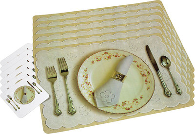 

Winner Rectangular Pack of 1 Table Placemat(White, Plastic)