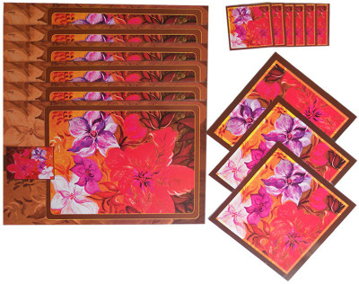 iTrend India Rectangular Pack of 15 Table Placemat(Multicolor, PVC)
