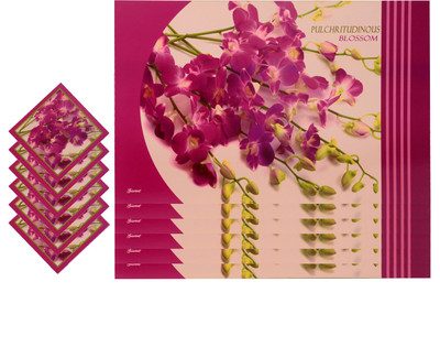 

The Trendy Rectangular Pack of 12 Table Placemat(Multicolor, PVC)