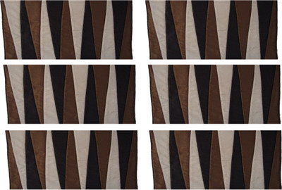 HOME SHINE Rectangular Pack of 6 Table Placemat(Multicolor, Polyester)