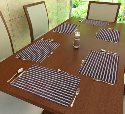 

Home Candy Rectangular Pack of 6 Table Placemat(Multicolor, Polyester)