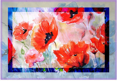 

Leaf Designs Rectangular Pack of 6 Table Placemat(Multicolor, Cotton)