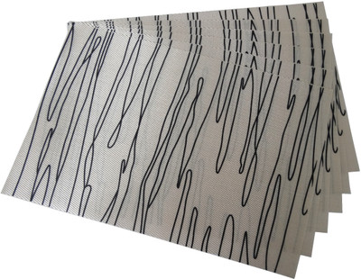 

Decorika Rectangular Pack of 6 Table Placemat(Beige, Polyester, PVC)
