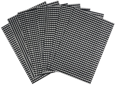 

Maze decor Rectangular Pack of 8 Table Placemat(Black, White, PVC)