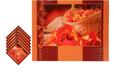 

The Trendy Rectangular Pack of 12 Table Placemat(Multicolor, PVC)
