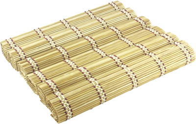 

JB Collection Rectangular Pack of 6 Table Placemat(Natural Bamboo)