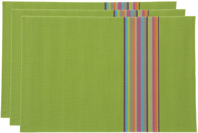 

Chrome Rectangular Pack of 6 Table Placemat(PP (Polypropylene))