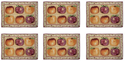 

Loomkart Rectangular Pack of 6 Table Placemat(Multicolor, Cotton)