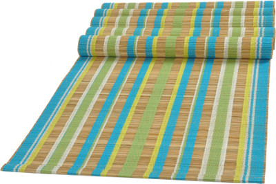 

Rope International Rectangular Pack of 6 Table Placemat(Multicolor, Fiber)