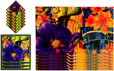 

The Trendy Rectangular Pack of 15 Table Placemat(Multicolor, PVC)
