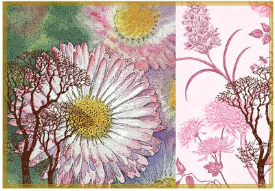 

Leaf Designs Rectangular Pack of 6 Table Placemat(Multicolor, Cotton)