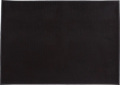 

The Decor Mart Rectangular Pack of 2 Table Placemat(Brown, Leather)