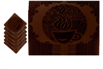 

The Trendy Rectangular Pack of 12 Table Placemat(Multicolor, PVC)