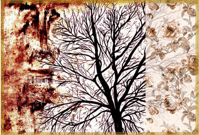 

Leaf Designs Rectangular Pack of 6 Table Placemat(Multicolor, Cotton)
