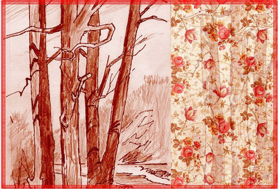 

Leaf Designs Rectangular Pack of 6 Table Placemat(Multicolor, Cotton)