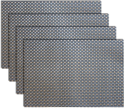 

Jay Jay Rectangular Pack of 4 Table Placemat(Grey, PVC)