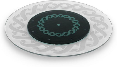 DISHA Round Pack of 1 Table Placemat(Brown, Glass, Plastic)