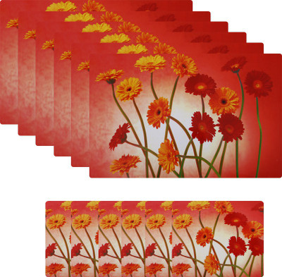 

E-Retailer Rectangular Pack of 6 Table Placemat(Multicolor, PVC)
