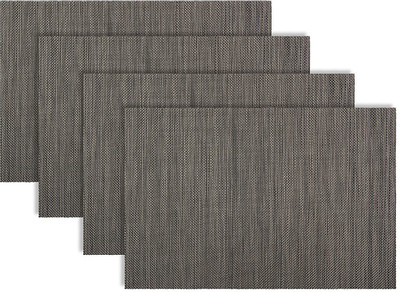 

Maze Decor Rectangular Pack of 4 Table Placemat(Grey, Black, PVC, Polyester), Black;grey