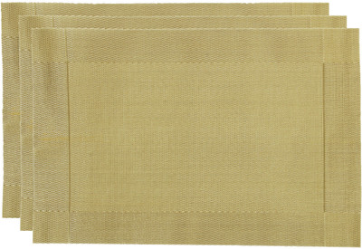 

Chrome Rectangular Pack of 6 Table Placemat(PP (Polypropylene))