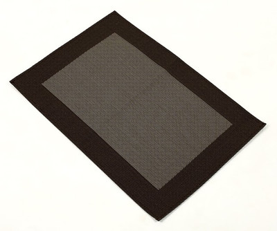 

Foyer Square Pack of 6 Table Placemat(Brown, Linen)