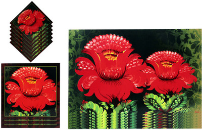 

The Trendy Rectangular Pack of 15 Table Placemat(Multicolor, PVC)
