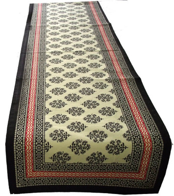 

Craftuno Black 145 cm Table Runner(Cotton)