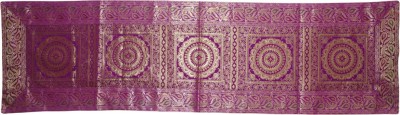 Lal Haveli Pink 152 cm Table Runner(Silk)